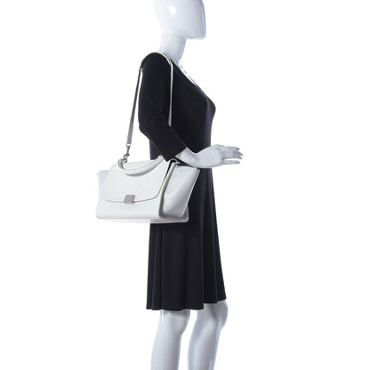 Celine Liege Calfskin Small Trapeze White 2 of 11