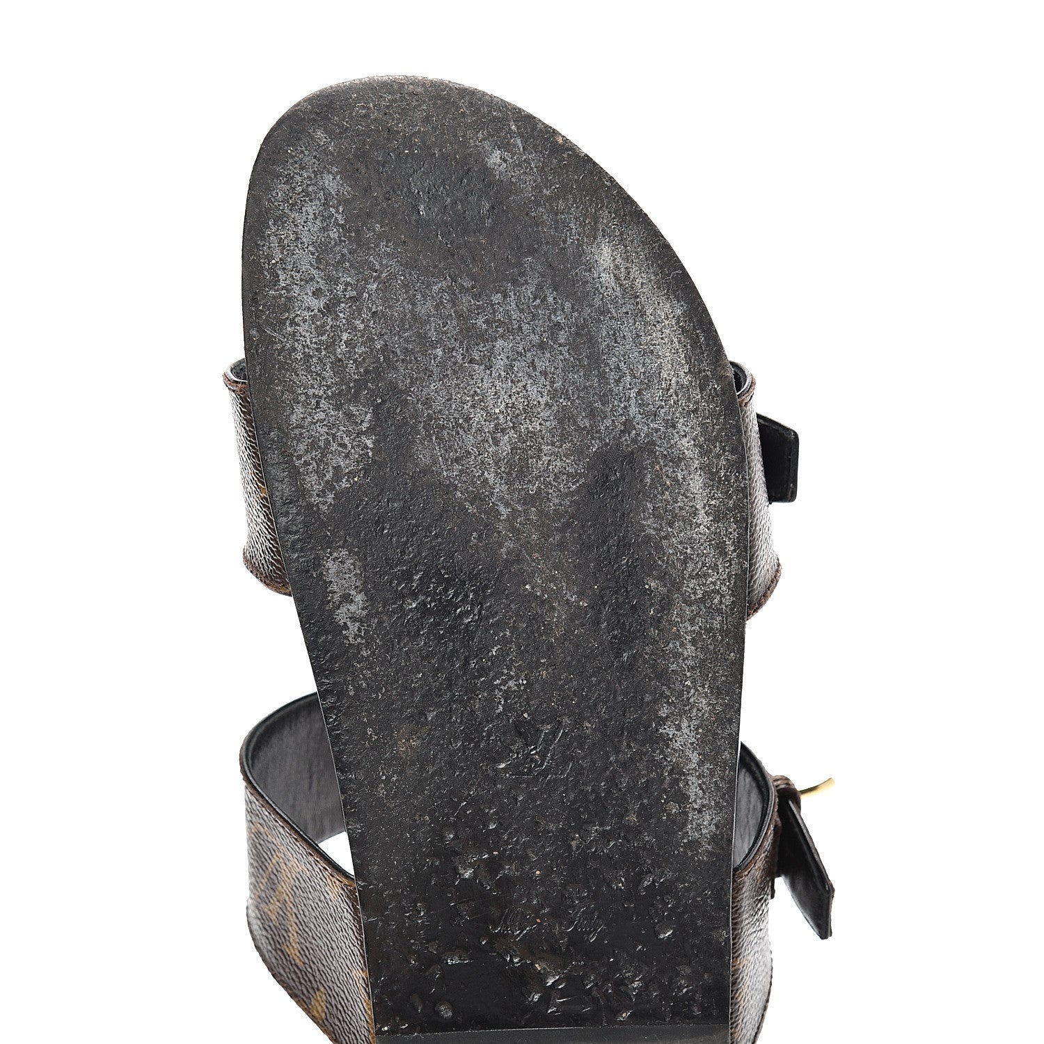 Louis Vuitton Monogram Bom Dia Mule Sandals 37 Black 11 of 12