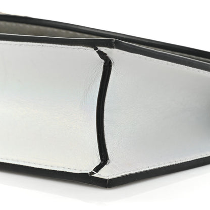 Christian Louboutin Iridescent Calfskin Loubi54 Crossbody Clutch Silver 7 of 19