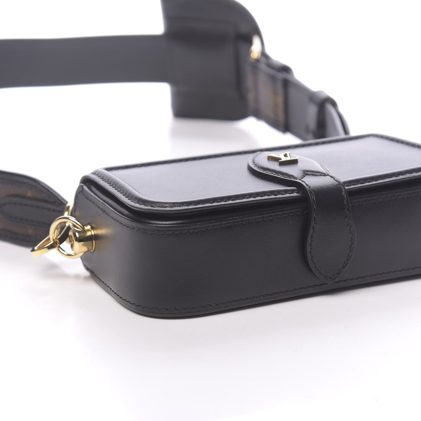 Calfskin Monogram Officier Pouch Black
