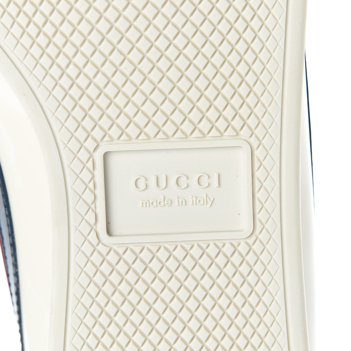 Patent Calfskin Crystal Womens Web Falacer Sneakers 40 White
