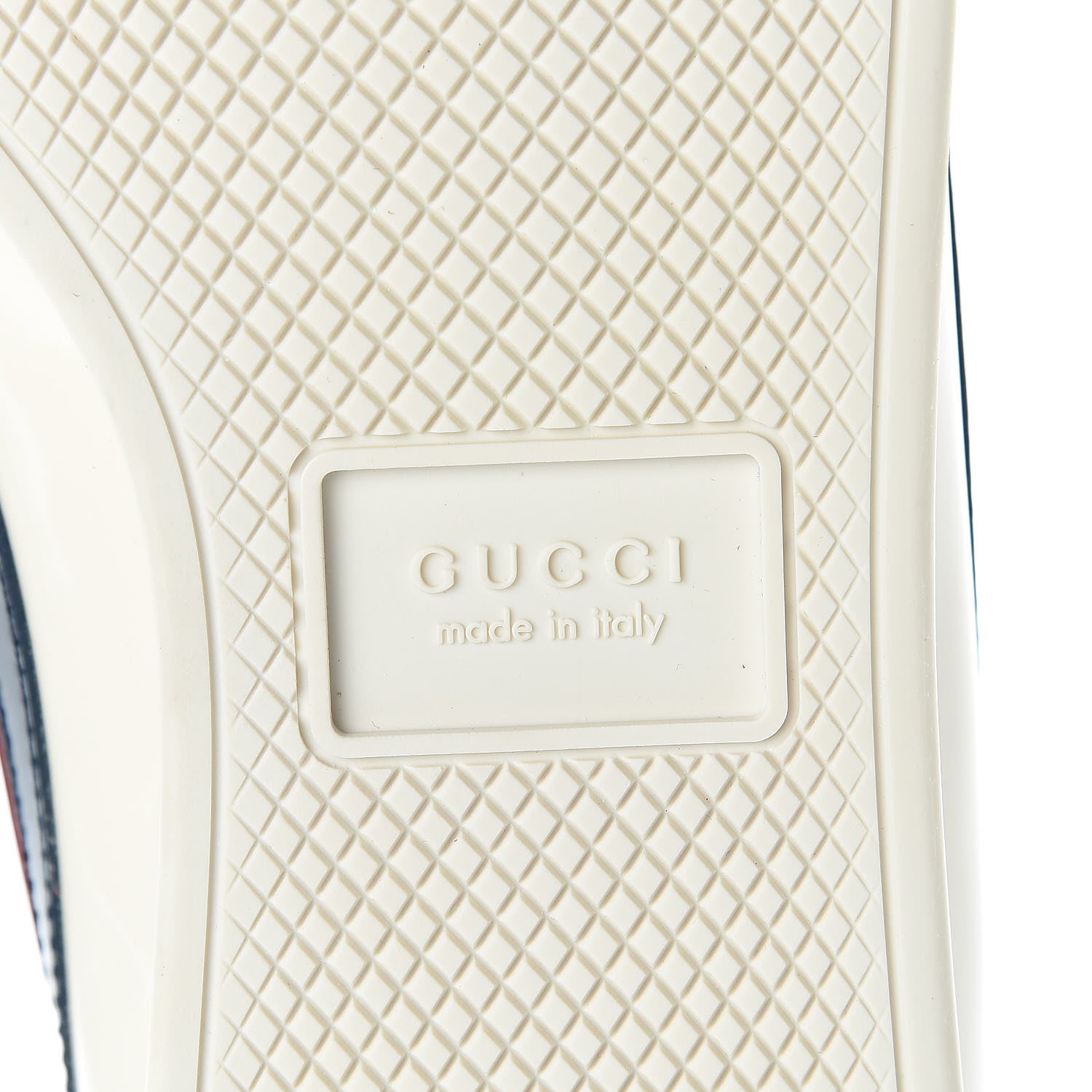 Gucci Patent Calfskin Crystal Womens Web Falacer Sneakers 40 White 7 of 14
