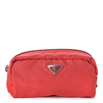 Prada Nylon Vela Cosmetic Pouch Rosso 1 of 9