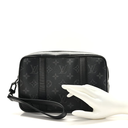 Louis Vuitton Monogram Eclipse Kasai Clutch 2 of 8