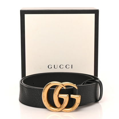 Gucci Textured Calfskin Double G 40mm Belt 90 36 Black 5 of 5