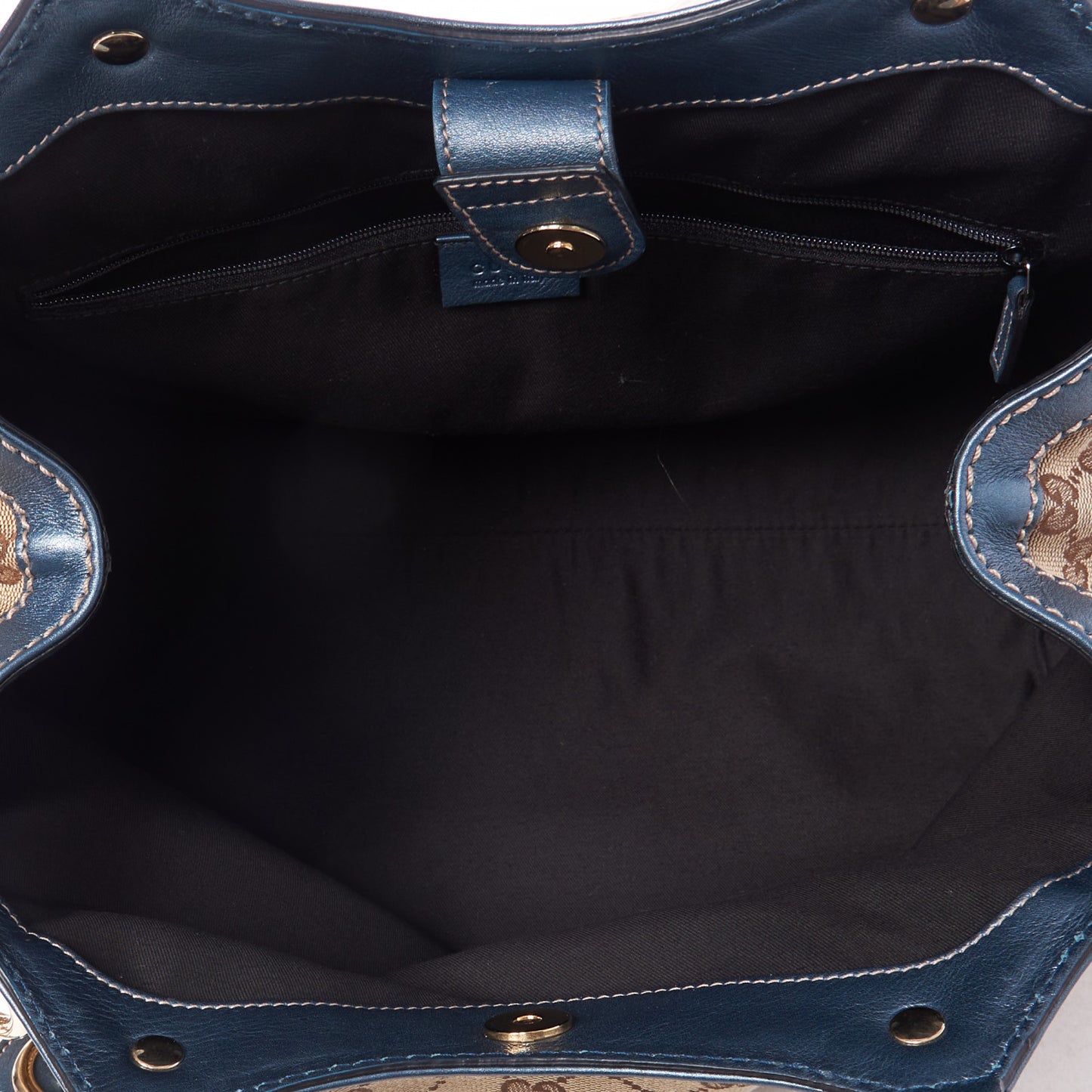 Monogram Medium Sukey Tote Metallic Blue