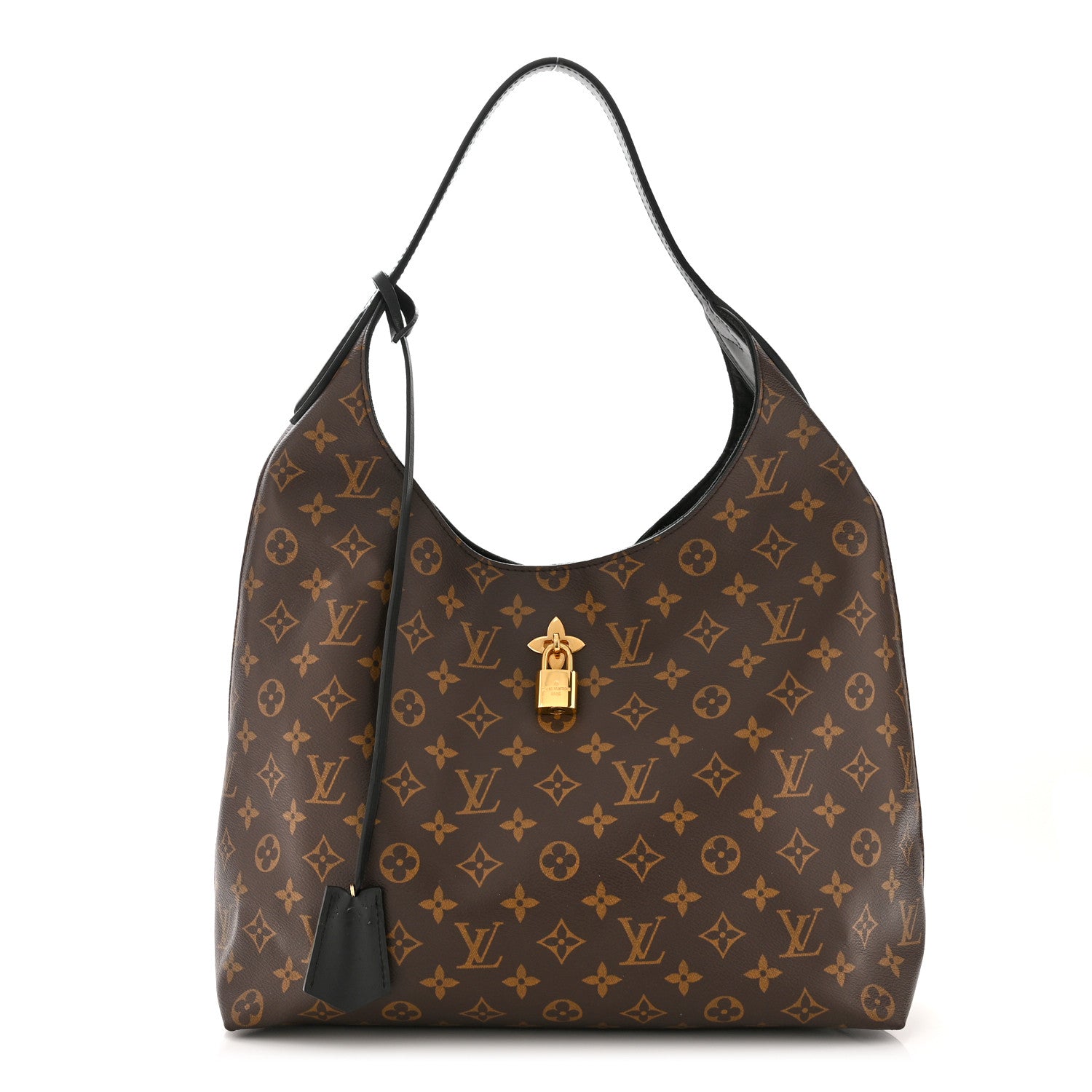 Louis Vuitton Monogram Flower Hobo Black 1 of 14