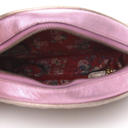 Gucci Laminated Nappa Trapuntata Mini Zumi Dome Shoulder Bag Rosa Lago Rame 4 of 10