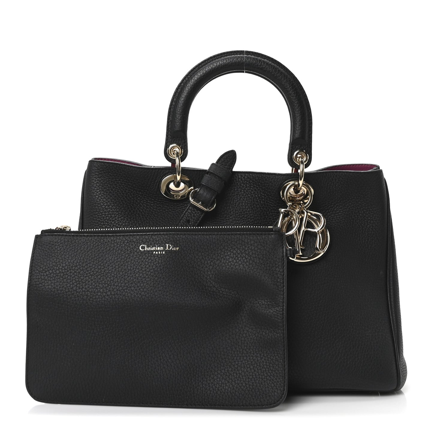 Bullcalf Medium Diorissimo Tote Black Rose Indien