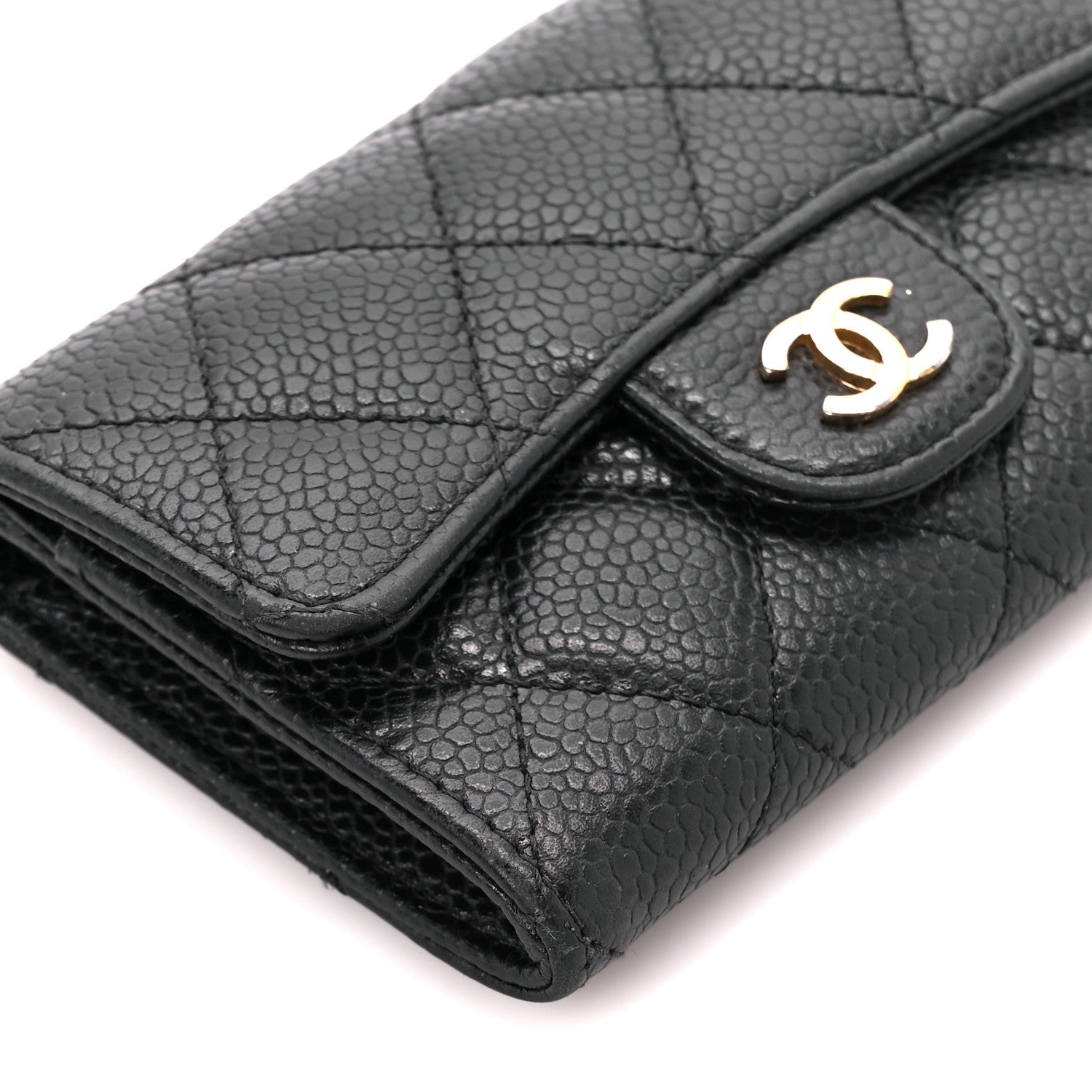 Chanel Caviar Quilted Flap Card Holder Black 10 of 11