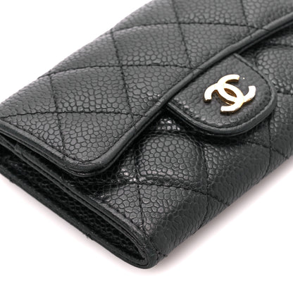 Chanel Caviar Quilted Flap Card Holder Black 10 of 11