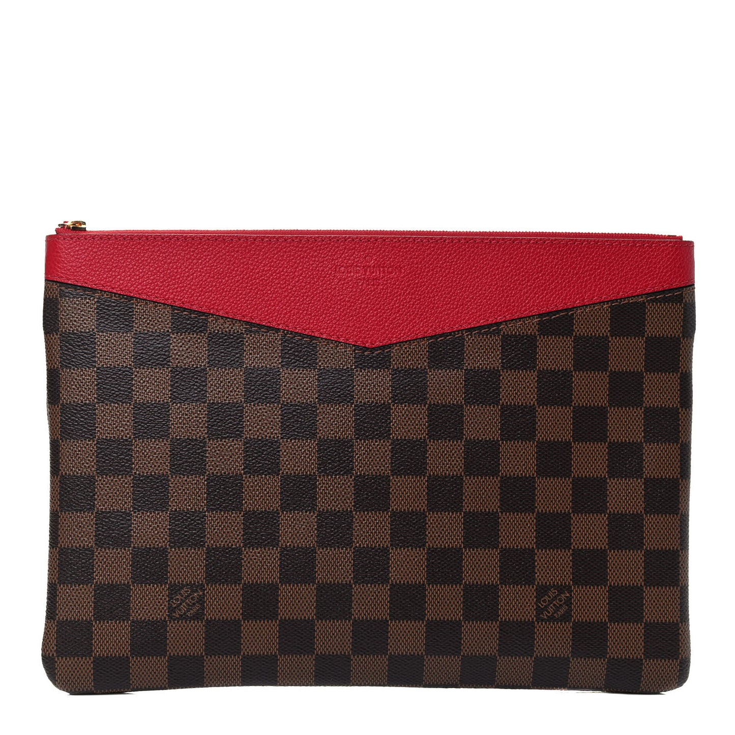 Damier Ebene Daily Pouch Scarlet