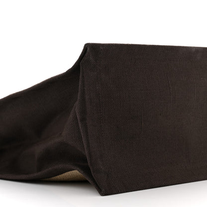 Saint Laurent Linen Calfskin Rive Gauche North South Tote Natural 9 of 10