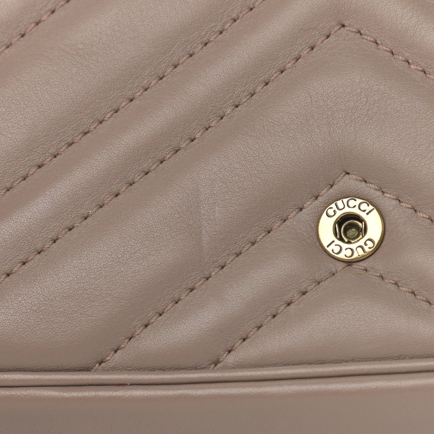 Calfskin Matelasse Super Mini GG Marmont Shoulder Bag Porcelain Rose