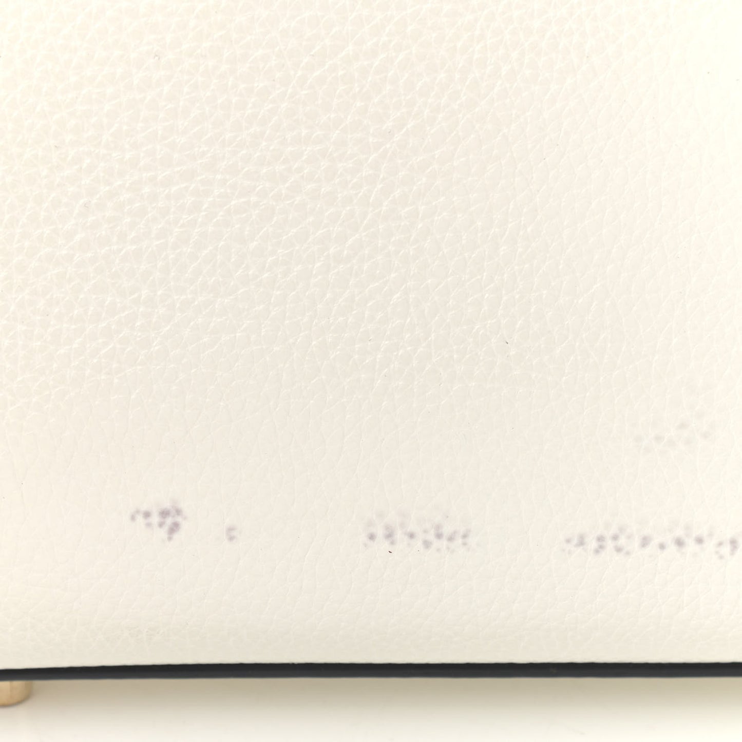 Calfskin Patent Studded Small Paloma White