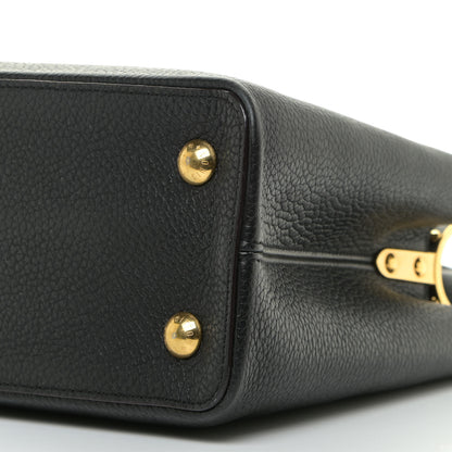 Louis Vuitton Taurillon Capucines PM Black 9 of 11