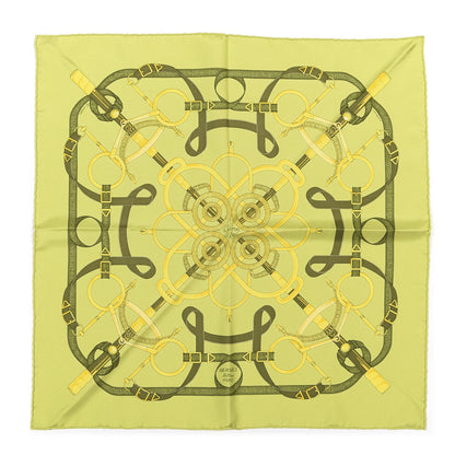 Hermes Silk Eperon D'Or Pocket Square Scarf 1 of 4