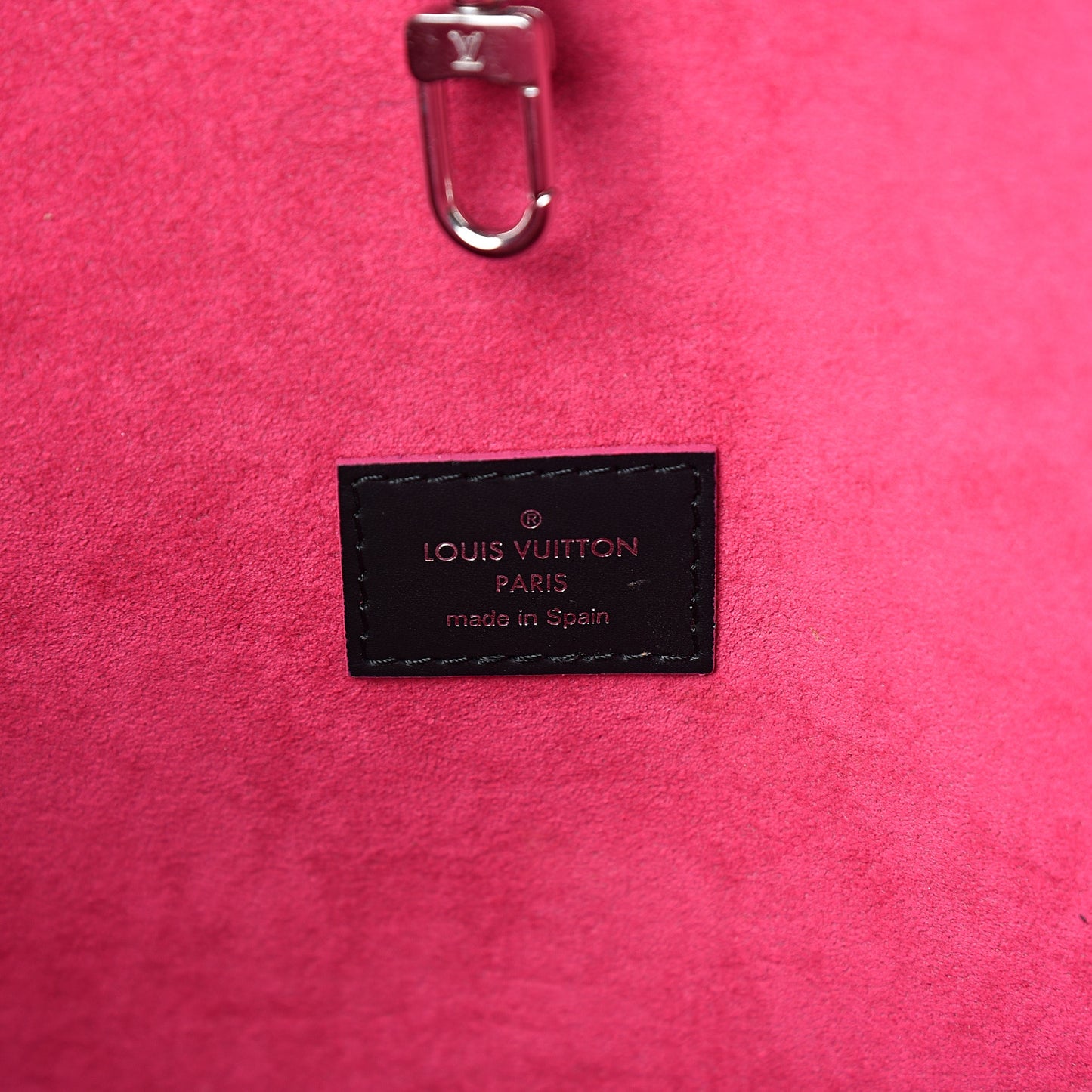 Epi Neverfull MM Black Hot Pink