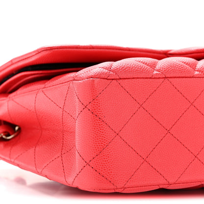 Chanel Caviar Quilted Medium Double Flap Red 9 of 12