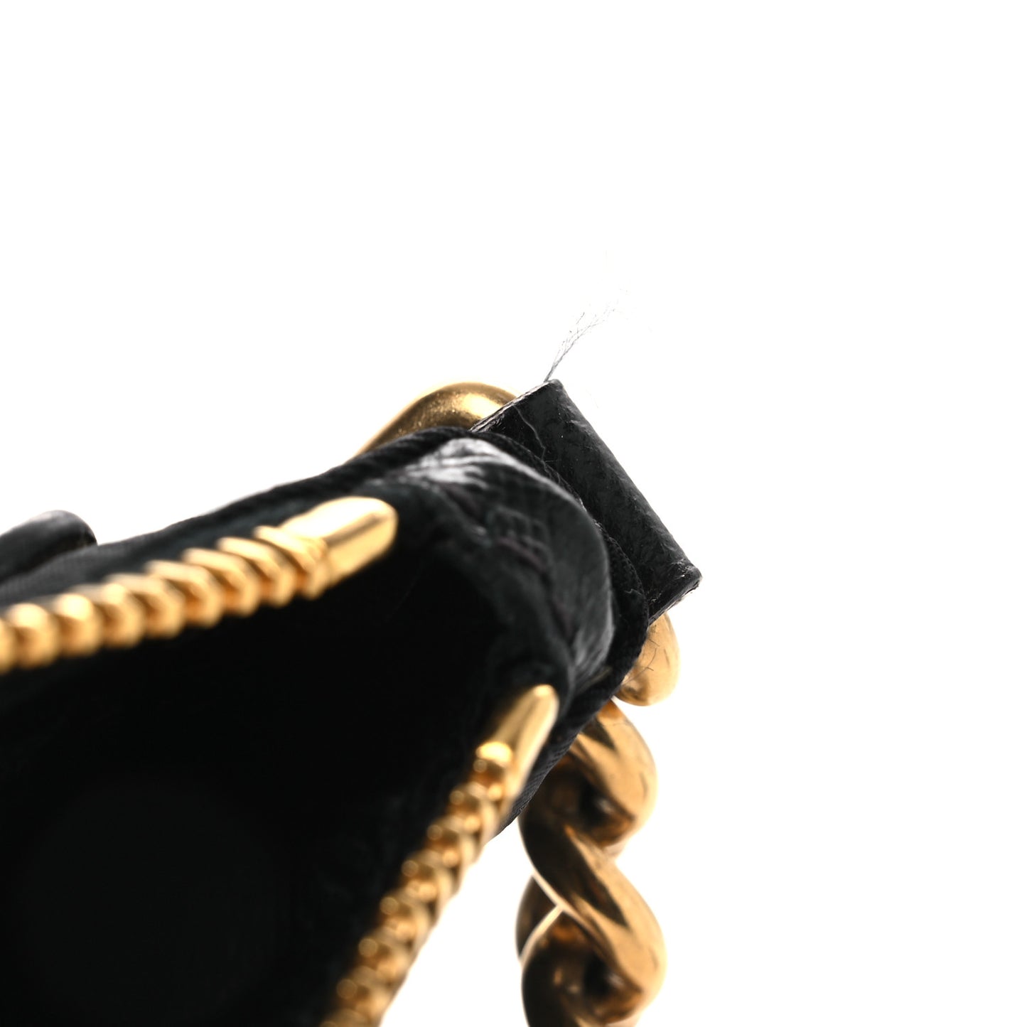 Tessuto Bandoliera Logo Shoulder Bag Gold Black