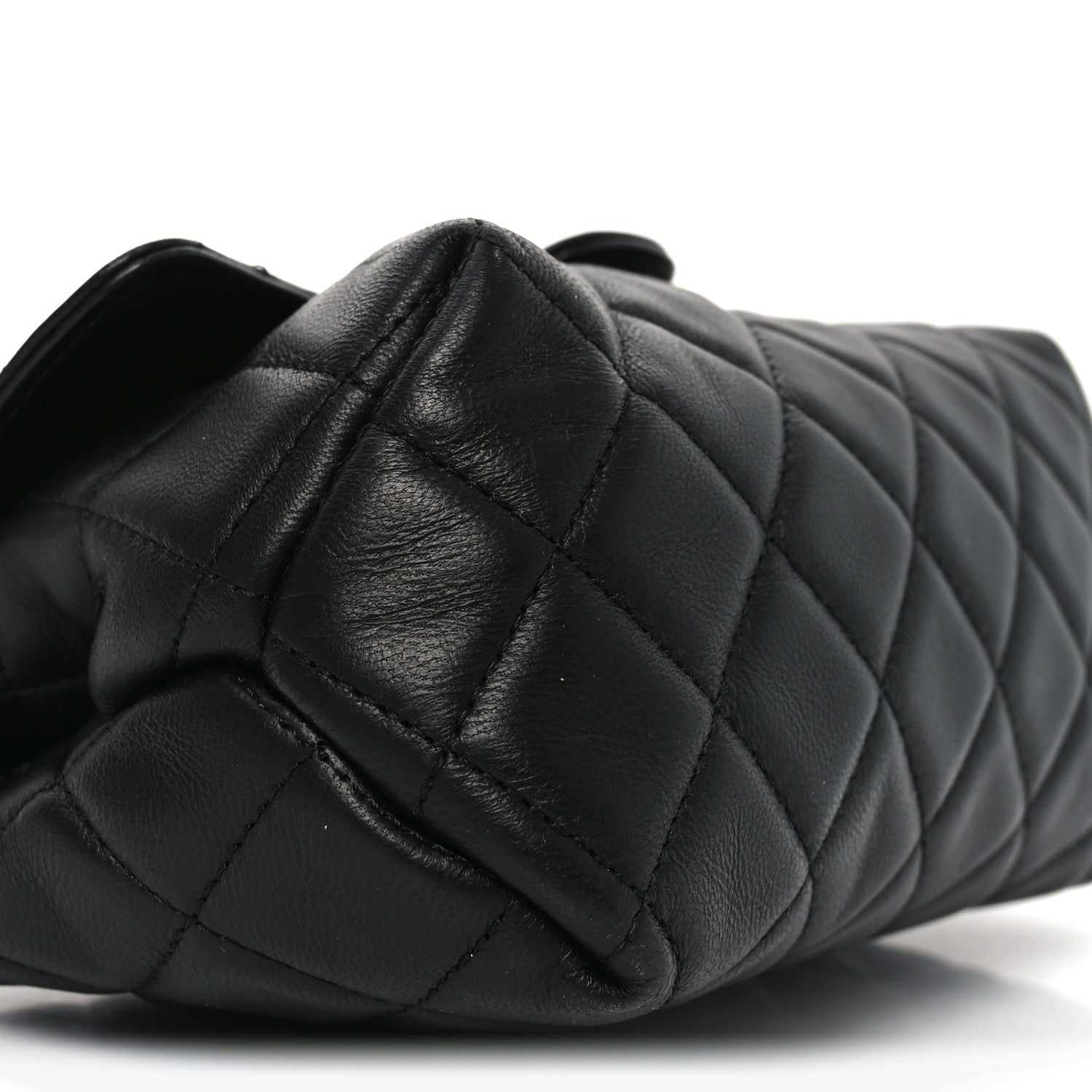 Chanel Lambskin Quilted Flap Cosmetic Case Black 8 of 9
