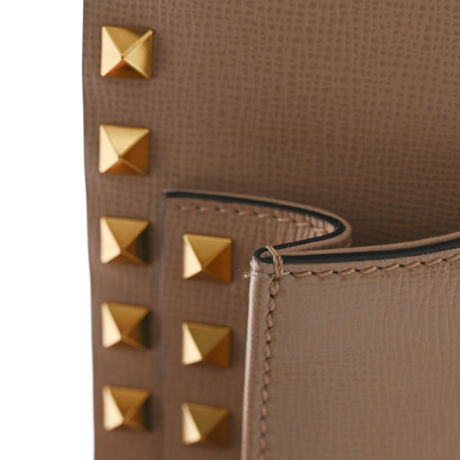 Valentino Garavani Vitello Small Rockstud Alcove Top-Handle Bag Rose Cannelle 13 of 14