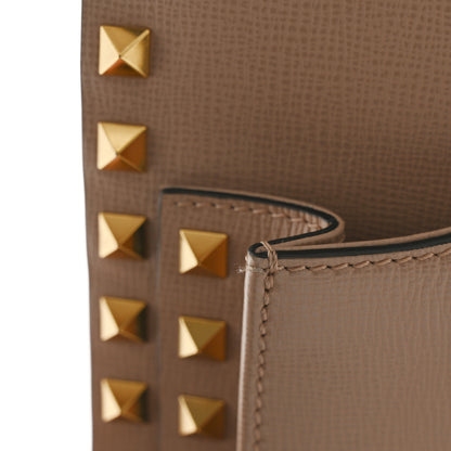 Valentino Garavani Vitello Small Rockstud Alcove Top-Handle Bag Rose Cannelle 13 of 14