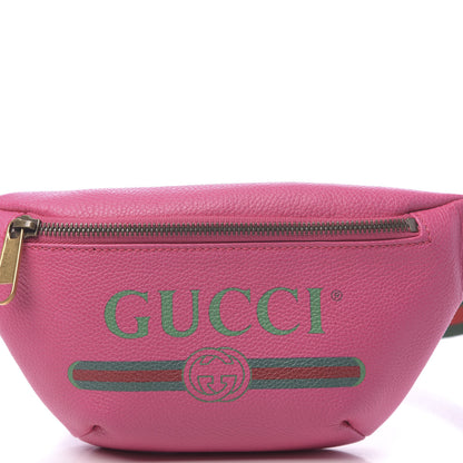 Gucci Grained Calfskin Small Logo Belt Bag Box Pink Green 10 of 10
