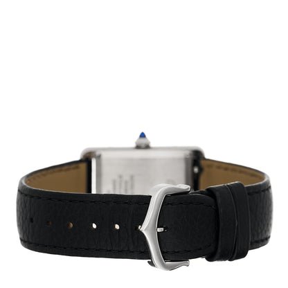 Cartier Stainless Steel Calfskin 25mm Must de Cartier Tank Quartz Watch 3 of 4