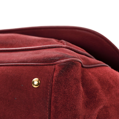 Gucci Suede Medium 1973 Top Handle Satchel Red 10 of 18