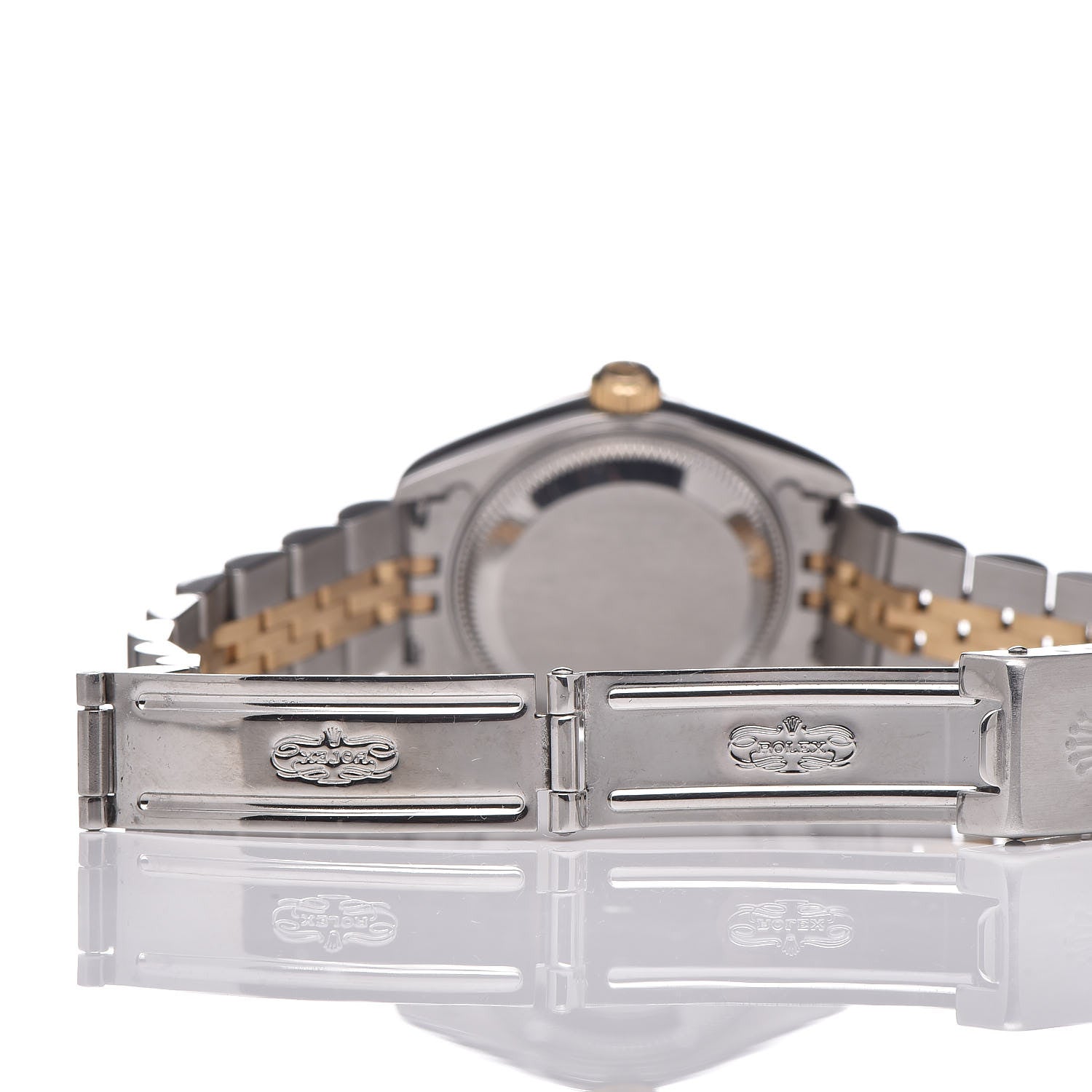 Rolex Stainless Steel 18K Yellow Gold Diamond 26mm Oyster Perpetual Datejust Watch Champagne 79173 9 of 15