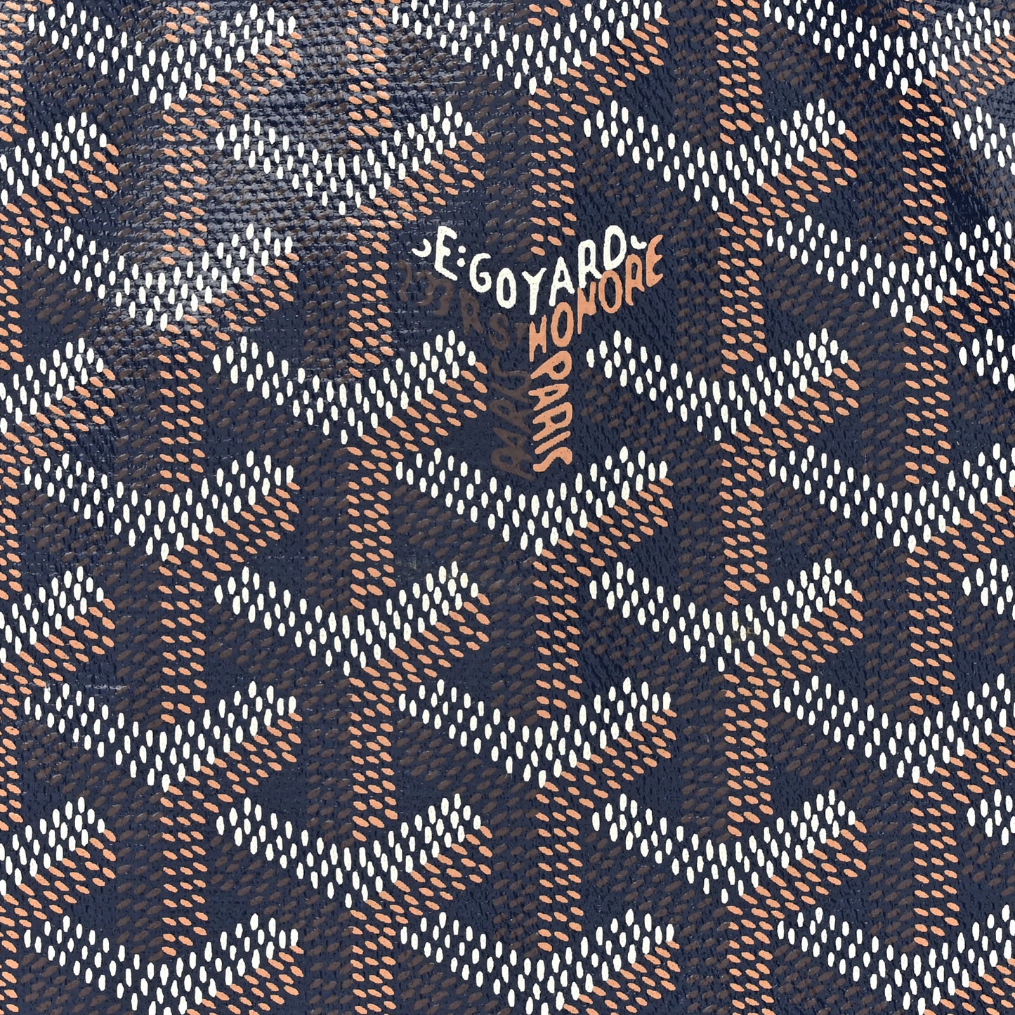 Goyardine Reversible Mini Anjou Navy