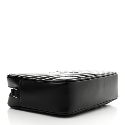 Saint Laurent Calfskin Matelasse Monogram Lou Camera Bag Black 4 of 10
