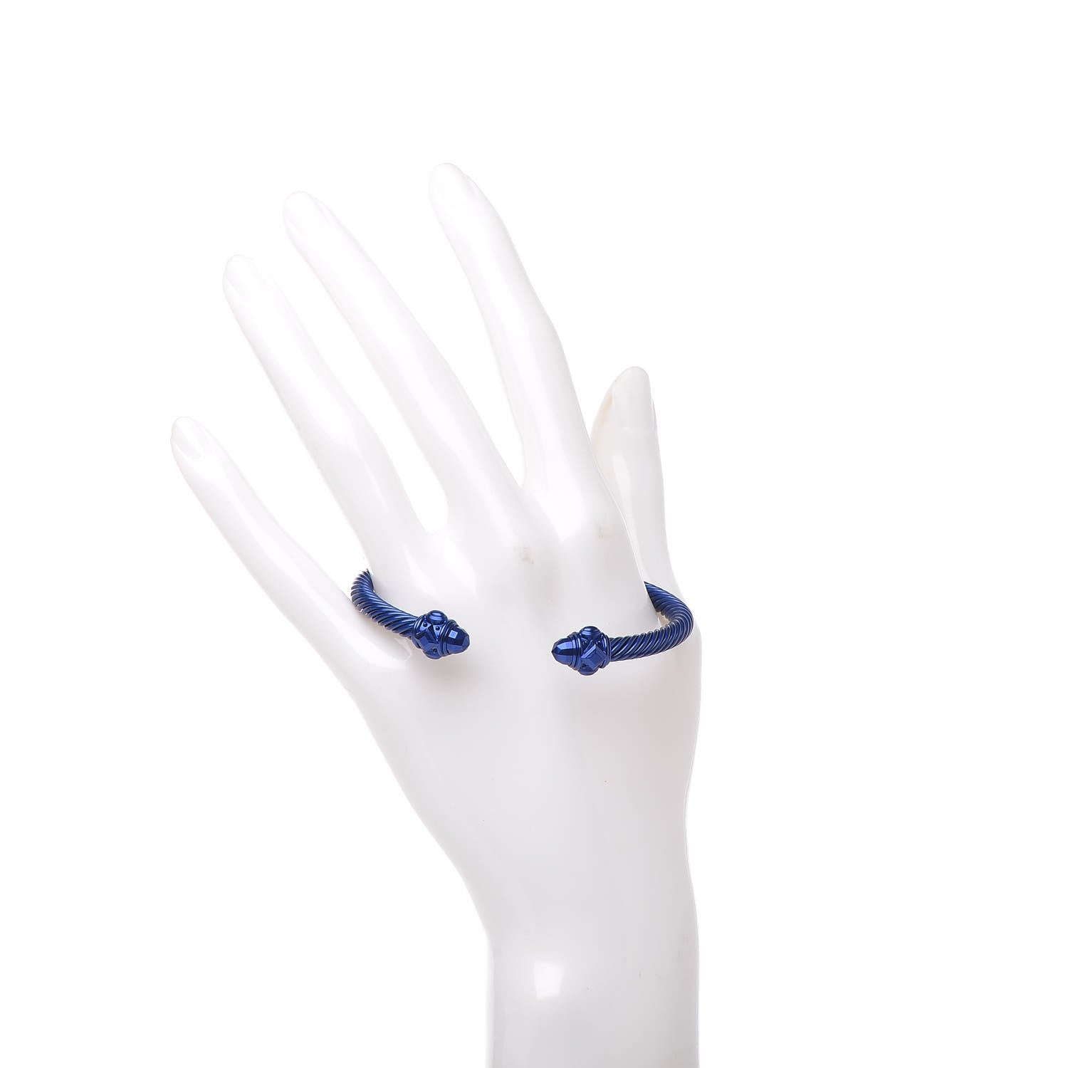 David Yurman Aluminum 5mm Renaissance Bracelet Blue 2 of 5
