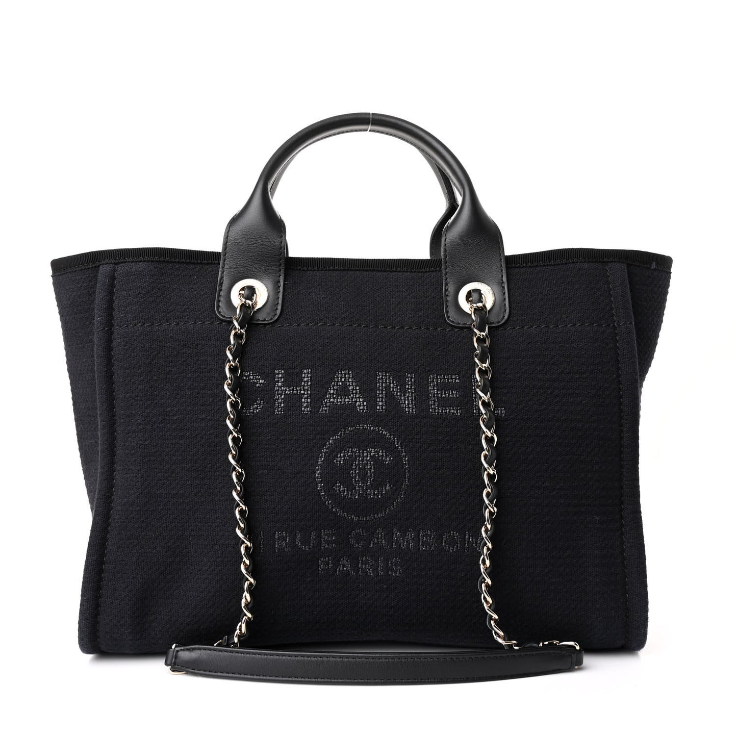 Mixed Fibers Small Deauville Tote Black
