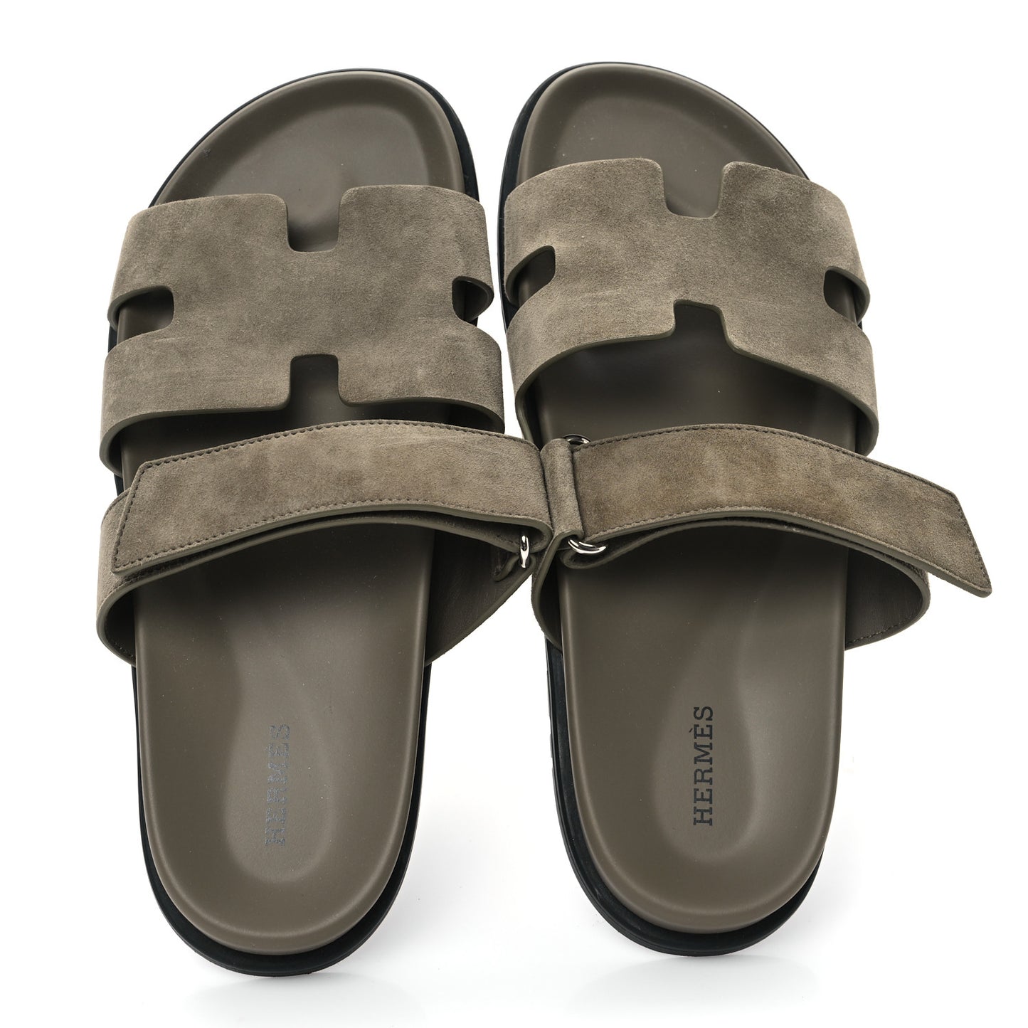 Suede Goatskin Womens Chypre Sandals 41 Vert Toundra