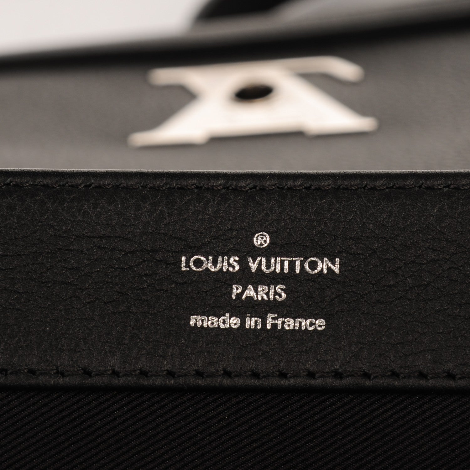 Louis Vuitton Calfskin Lockme II Chain Bag BB Black 6 of 7