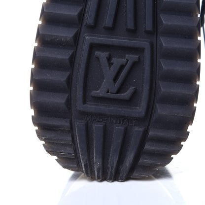 Louis Vuitton Suede Monogram Run Away Sneakers 37.5 Black 8 of 11
