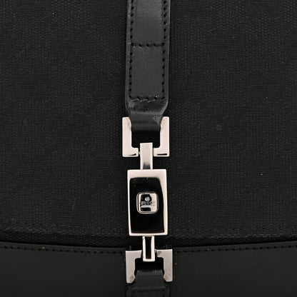 Gucci Monogram Calfskin Small Jackie O Hobo Black 12 of 13