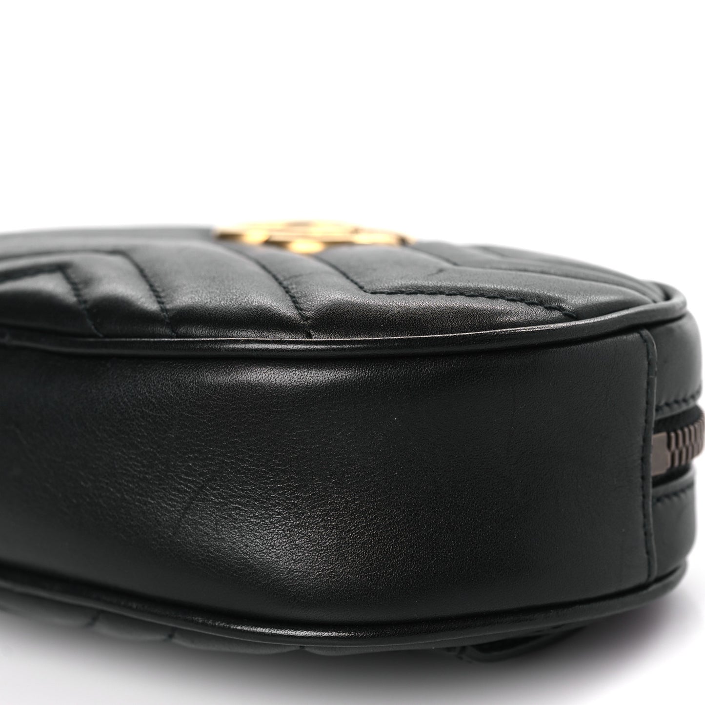 Calfskin Matelasse GG Marmont Belt Bag 75 30 Black