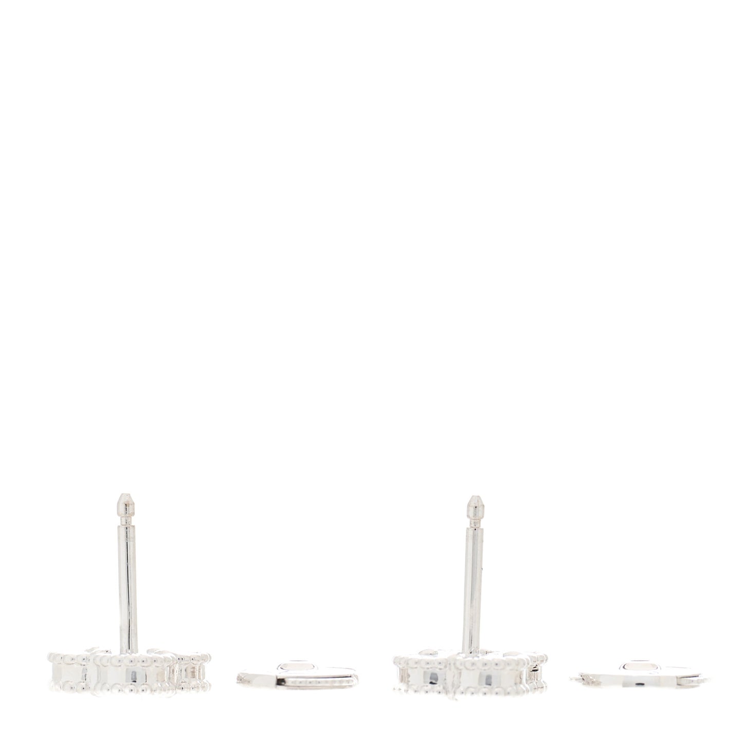 18K White Gold Mother of Pearl Sweet Alhambra Earrings
