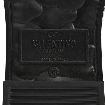 Valentino Garavani Rubber Atelier 03 Rose Edition 25/40mm Platform Slide Sandals 38 Black 7 of 12
