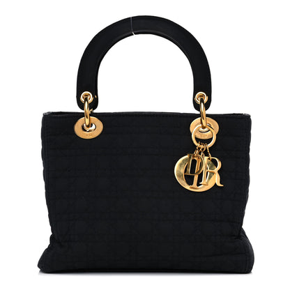 Christian Dior Nylon Cannage Large Lady Dior Black 1 of 12
