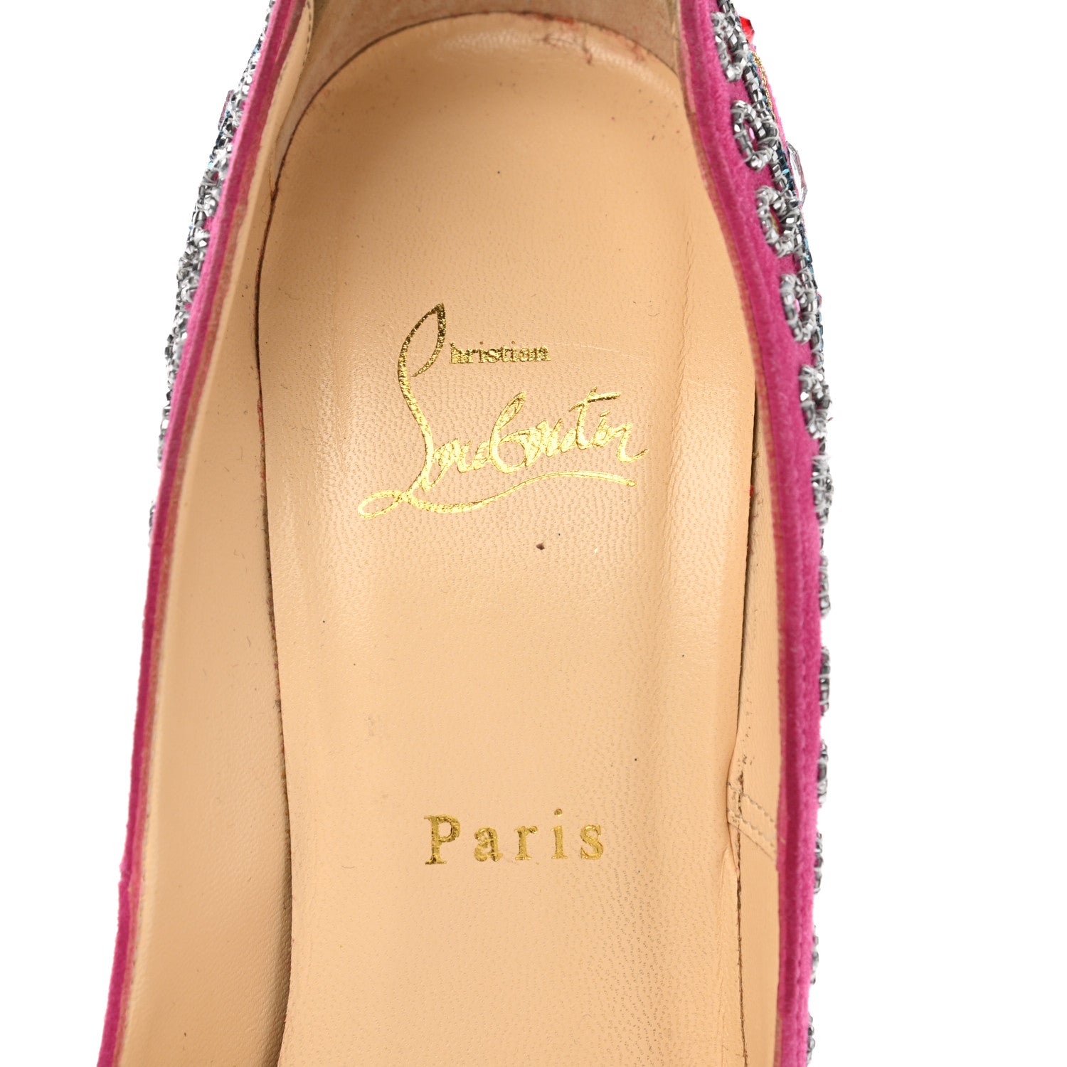 Christian Louboutin Crystal Suede Bollywoody 150 Pumps 40 Hot Pink 7 of 12