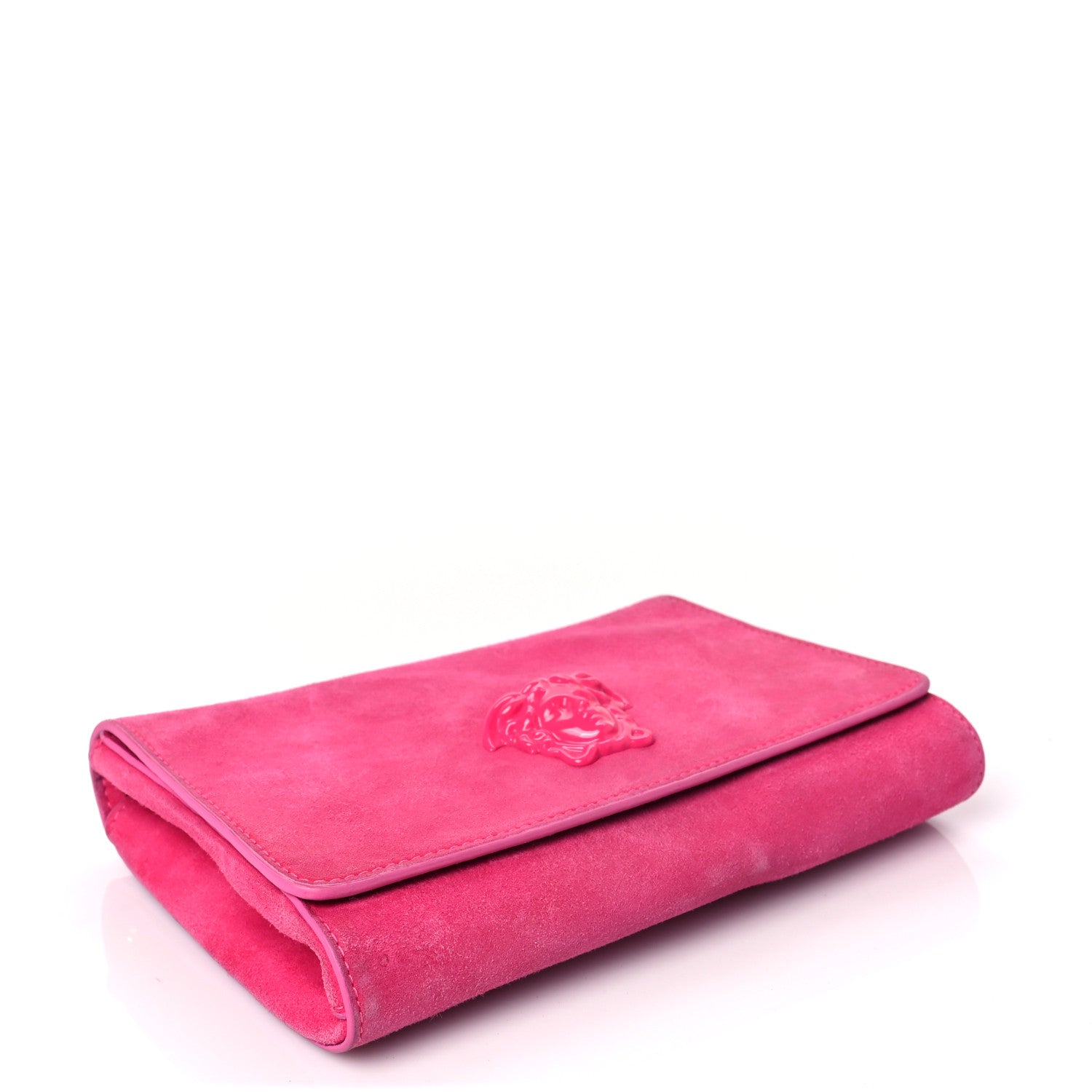 Versace Suede Palazzo Medusa Evening Bag Pink 3 of 7