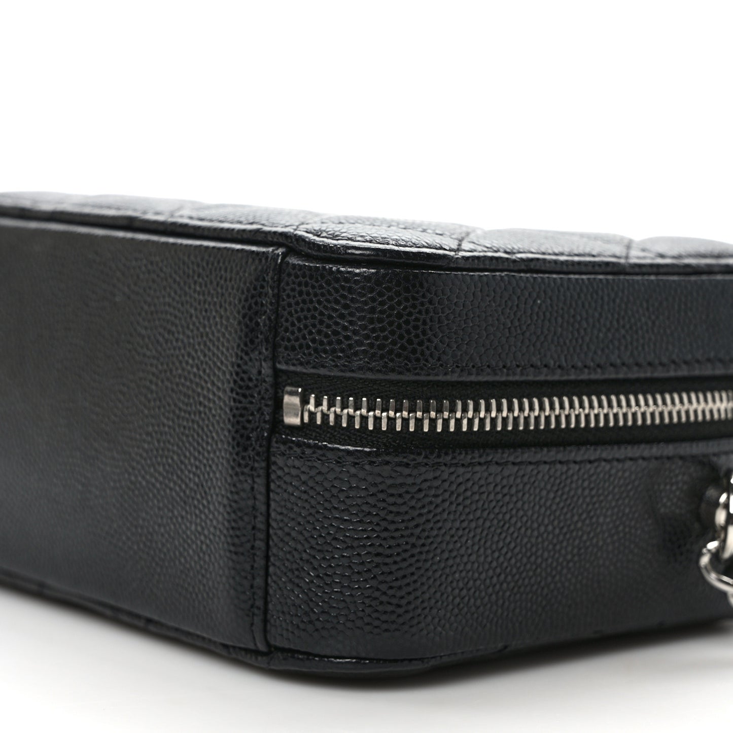 Caviar Quilted Camera Bag Black