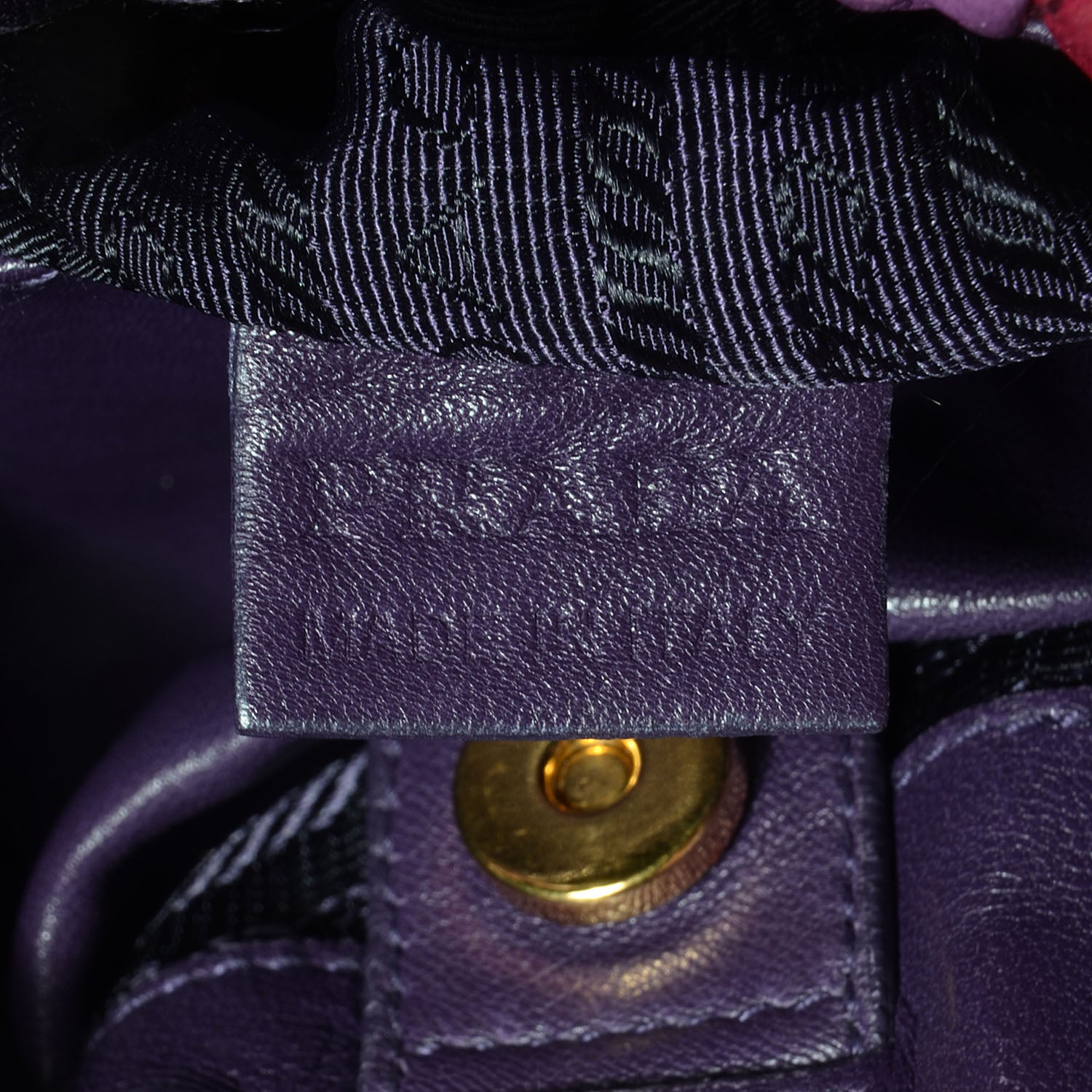 Prada Nappa Trembled Blossoms Stripes Crossbody Ibisco Viola 7 of 9