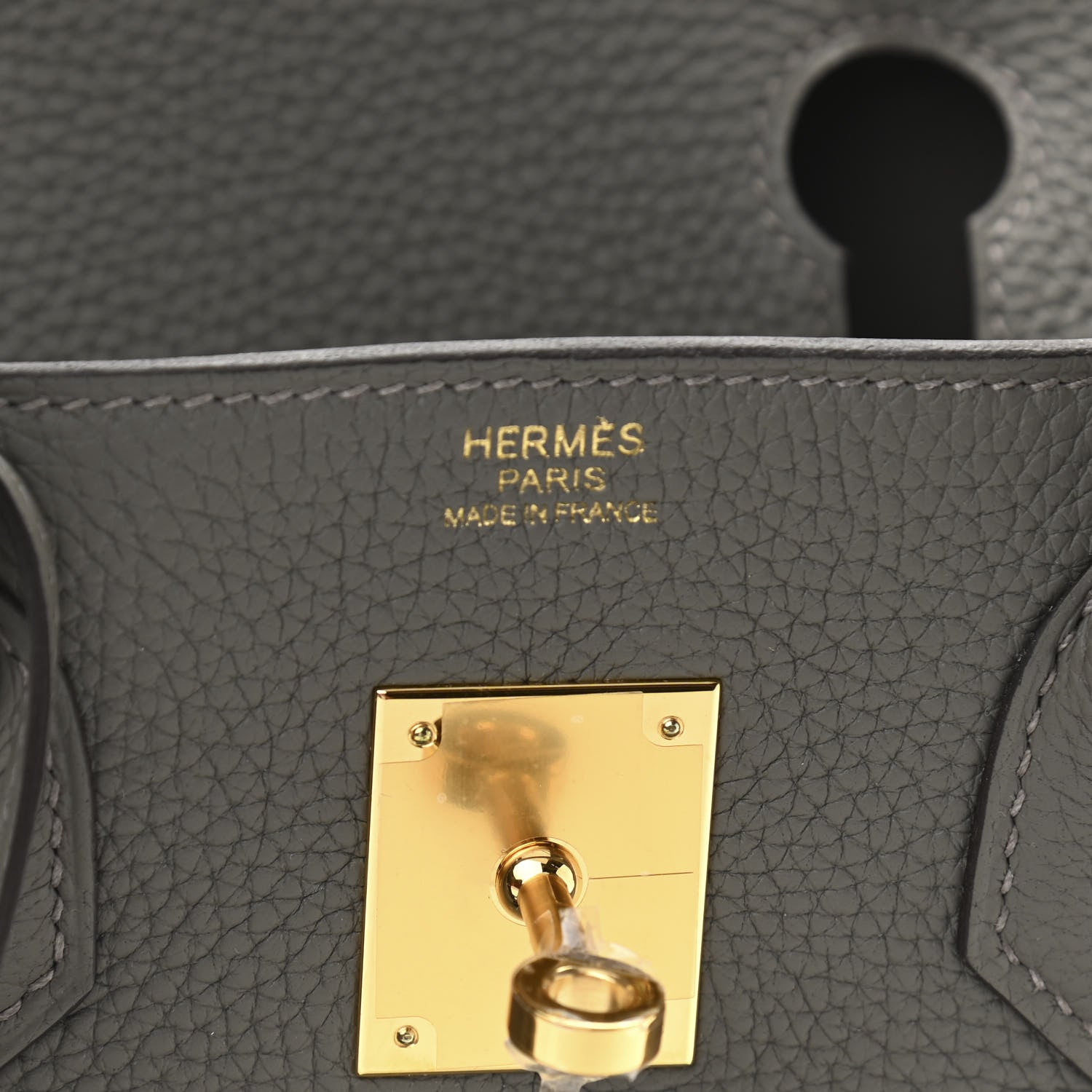 Hermes Taurillon Clemence Birkin 30 Gris Meyer 6 of 11
