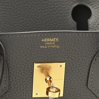 Hermes Taurillon Clemence Birkin 30 Gris Meyer 6 of 11