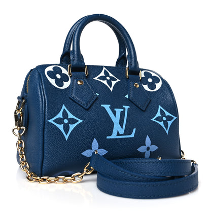 Louis Vuitton Empreinte Monogram Giant Speedy Bandouliere 20 Degrade Blue 3 of 8